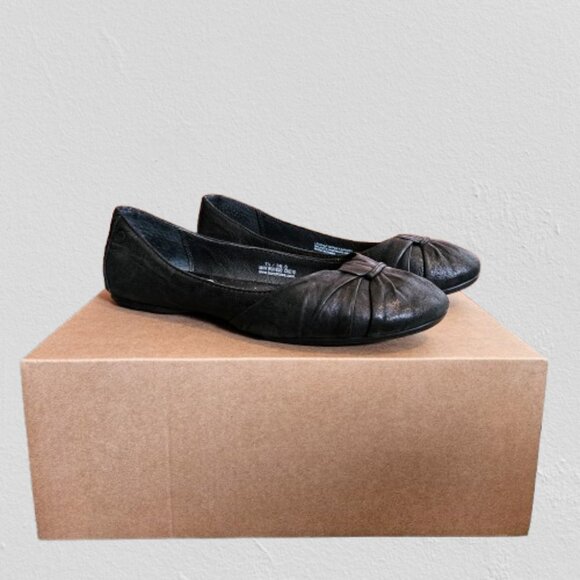 Born Adele Black Leather Ballet Flats Shoes size 7.5 Women's - Picture 8 of 10